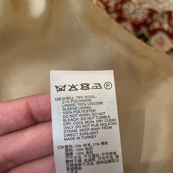 Reiss Tor Belted Wool Blend Coat In Camel NWT  US 4 - Picture 16 of 16